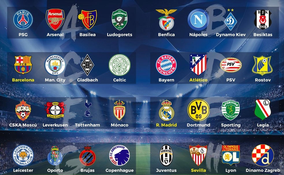 ¿Qué equipos van a la UEFA Europa League?